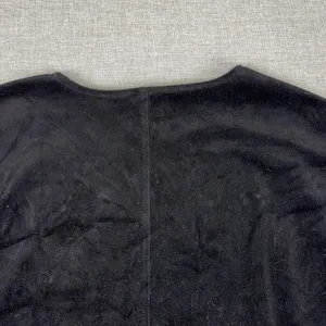 XCVI Dress Womens L Black Shift Kimono‎ Sleeve Oversized Velour Casual Party thumbnail 13