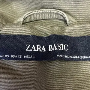 Zara Olive Green Zip Up Collared Long Sleeve Military Outdoor Jacket Coat Sz XS thumbnail 4