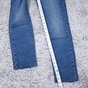 Good American Good Classic Raw Hem High Rise Slim Straight Stretch Jeans 0 25 thumbnail 8