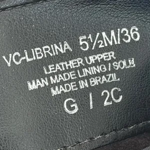 Vince Camuto Librina Black Leather Square Toe Tall Boots VC-LIBRINA Size 5.5 NEW thumbnail 6