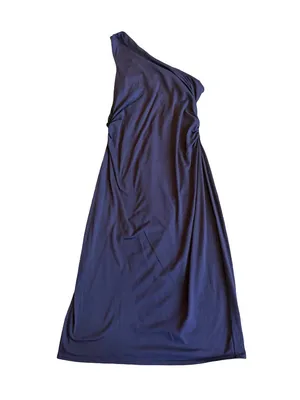 Victoria's Secret Bra Tops One-Shoulder Purple Dress Stretchy Built-In Bra Large thumbnail 2