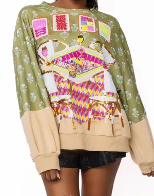 Queen of Sparkles Mahjong Sweatshirt thumbnail 1