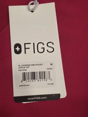 Figs NWT Catarina One-Pocket Womens Scrub Top Technical Collection Pink Medium thumbnail 4