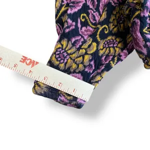 Free People No Ordinary Black Floral Reversible Top‎ Womens Size S Purple Black thumbnail 6