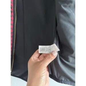 J.Crew Down Puffer Vest Womens Small Black‎ Red Gingham Printed Quilted Full Zip thumbnail 10