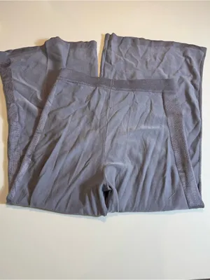 Free‎ People Show Off Set Pewter Gray Knit Bralette Wide Leg Pants Size M thumbnail 9