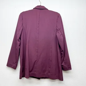Coldwater Creek Burgundy Blazer Jacket Womens 16 Corpcore Business Office Career thumbnail 6