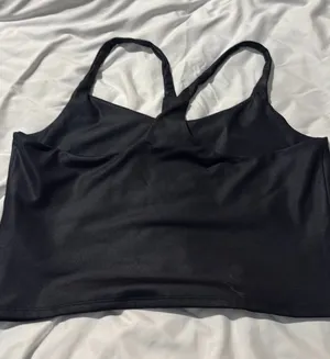 Abercrombie black crop top L thumbnail 3