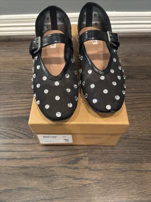 Bibi Lou Naila flat in black Size 8 thumbnail 2