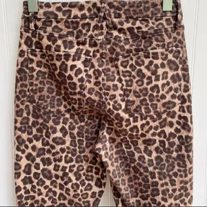 Good American Leopard Print Jeans Brown Size 28 High Rise Good Waist thumbnail 6