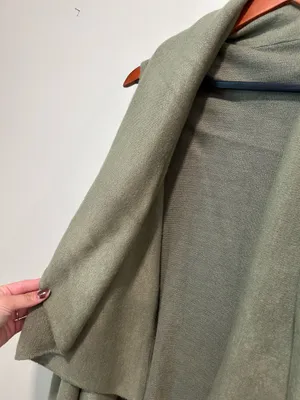 Green shawl wrap top thumbnail 4
