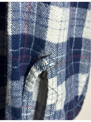 Coleman Flannel Casual Button Down Shirt Size L Blue White Plaid thumbnail 4