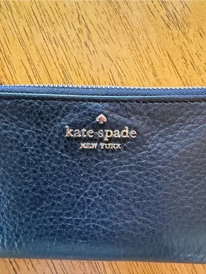 Kate Spade New York Black Pebbled Leather Wristlet Wallet thumbnail 2