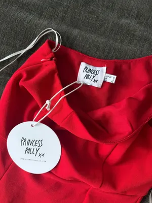 Princess Polly Primness Red One-Shoulder Mini Dress - Size 4 thumbnail 4