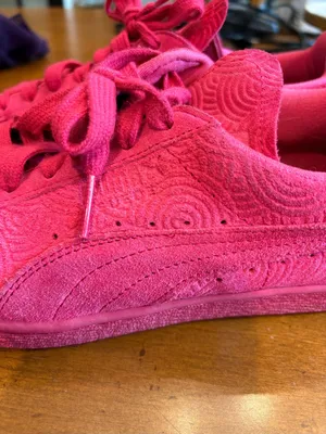 Puma Women's Suede Classic Sneaker Rose Red Fuchsia Pink Size 9 thumbnail 4