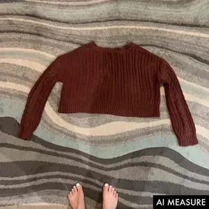 Aeropostale Cable Knit V-Neck Ribbed‎ Hem Cardigan Sweater Size Small thumbnail 5