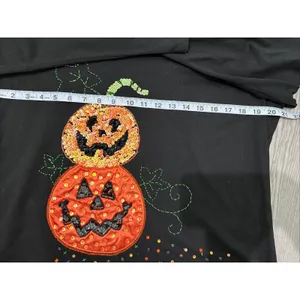 Cresions Halloween Pumpkins Long Sleeve Top Size L thumbnail 3
