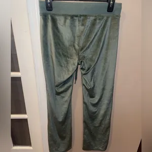 Aerie velour Green Lounge Pants bootcut pants woman’s size small thumbnail 2