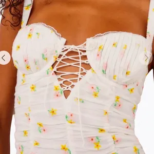 For Love & Lemons Celia Mini Dress Embroidered Floral Mini Dress NWT Girly thumbnail 8