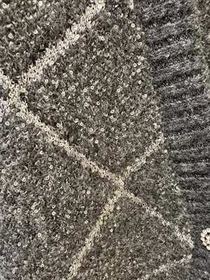 torrid Gray Diamond-Pattern Button Cardigan thumbnail 2