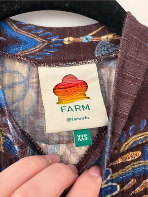 FARM Rio Garden Brown Bodysuit XXS thumbnail 4