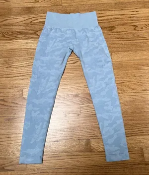 NVGTN Seamless Blue Camo Leggings thumbnail 3