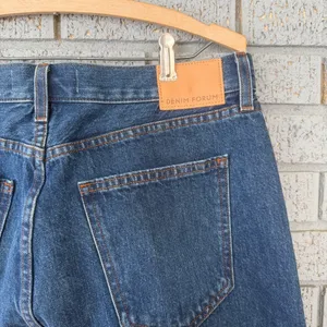 ARITZIA DENIM FORUM Farrah Hi Rise Wide Leg Jeans Womens 32 Blue Dark Wash Pants thumbnail 11
