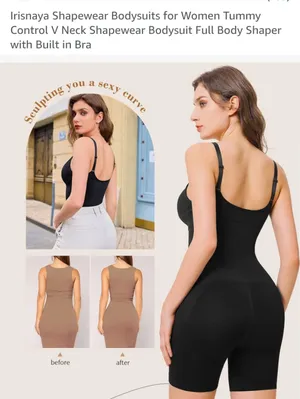 Black High-Waist Seamless Shapewear Bodysuit Size XXL Washed But Never Worn thumbnail 2