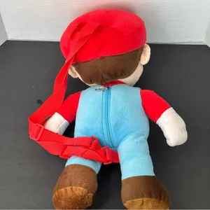 Super Mario Bros. Mario 18" Plush Backpack Nintendo Official Product thumbnail 2