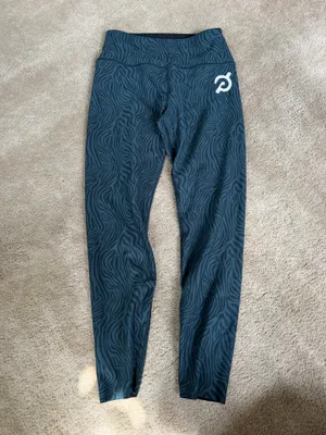 Peloton Reversible Zebra Print Leggings Size Small thumbnail 3