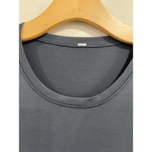 Lululemon Athletic Tech Tee Shirt Blue Gray Crew Neck Activewear Size‎ 6/8 thumbnail 5
