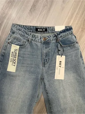 SKY Women's Wide Leg Light Blue Jeans thumbnail 6