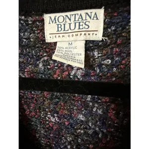 Women's Montana Blues Jean Company Wool Blend Sweater Vest Medium‎ Boho thumbnail 2