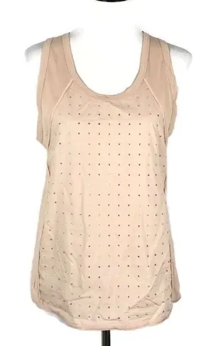 J. Crew Rhinestone Cami Tank Top Womens M Sparkly Embellished Jewel Pastel thumbnail 1