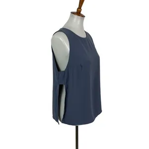 Astr The‎ Label Womens Large Blue Sleeveless Blouse Minimalist Chic thumbnail 2