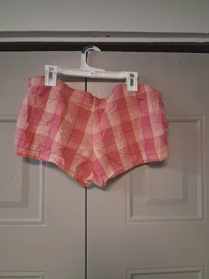 Xhilaration pj pajamas sleepwear shorts pants in dark pink/light pink size small. thumbnail 2