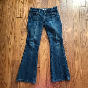 Calvin Klein Rare Classic Ultra Low Flare Y2K Dark Blue Jeans Women’s Size 25 thumbnail 9