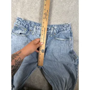 Good American Icon 90s Straight Leg Jeans‎ Women's Size 6/28 High Rise Blue953 thumbnail 8