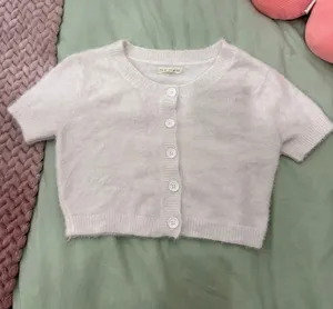cute coquette super soft white button down top Size XS thumbnail 2