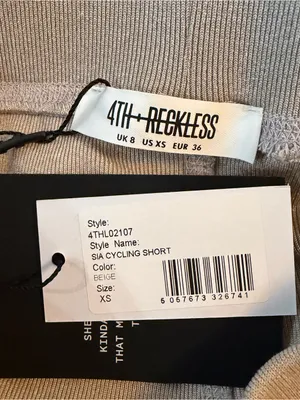 4th & Reckless Sia Cycling Shorts in Beige XS NWT thumbnail 3
