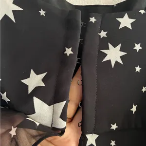 Lovers + Friends Star Print Flowy Silhouette Sheer Hem Strapless Top XS thumbnail 7