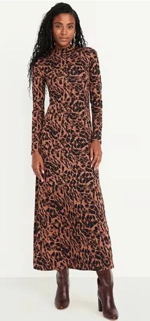 Old Navy Mock Neck Maxi Dress thumbnail 1