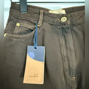 $275 New Sessun Dalt Brown Wide leg High Rise Jean - US 24 (34) thumbnail 9