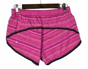 Lululemon Run: Roll Down Short in Elevation Stripe Pow Pink 3" 6‎ thumbnail 1