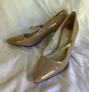Boden Nude Patent Mary Jane Pointed-Toe Pumps thumbnail 1