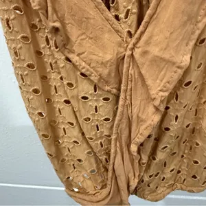 Free People Maeve Ruffle V-neck Eyelet Tank Top thumbnail 3