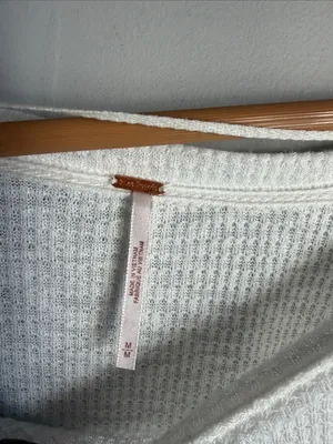 Free People Casual Clash top -Ivory Medium thumbnail 7