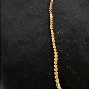 Pink Stone Heart tennis bracelet 7.5” thumbnail 3