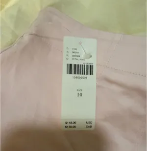 Maeve Light Pink Swing Shorts NWT thumbnail 3