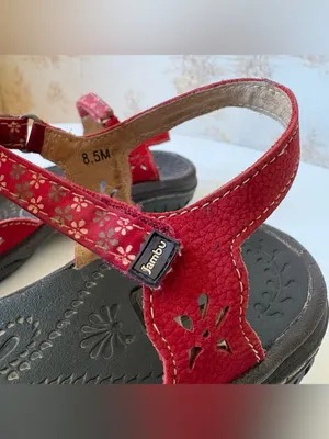 Jambu All Terra Design Red Leather Floral Cutout Utility Mary Jane Shoes 8.5 US thumbnail 7